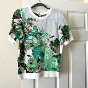 MAEVE floral sweater by Anthropologie